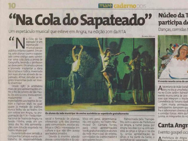 The Brazilian rhythm of tap dance returns to Angra