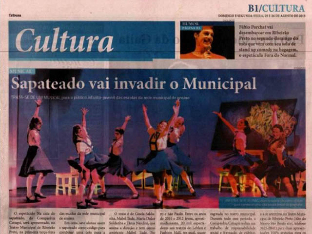 Tap dancing to take over the Ribeirão Preto Municipal Theater